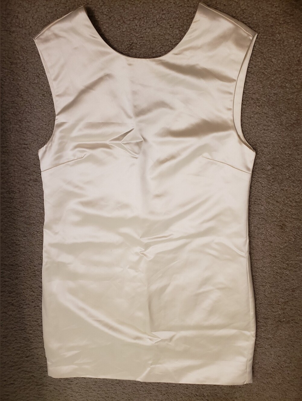 NWOT French Connection Ivory Satin Dress Size 2